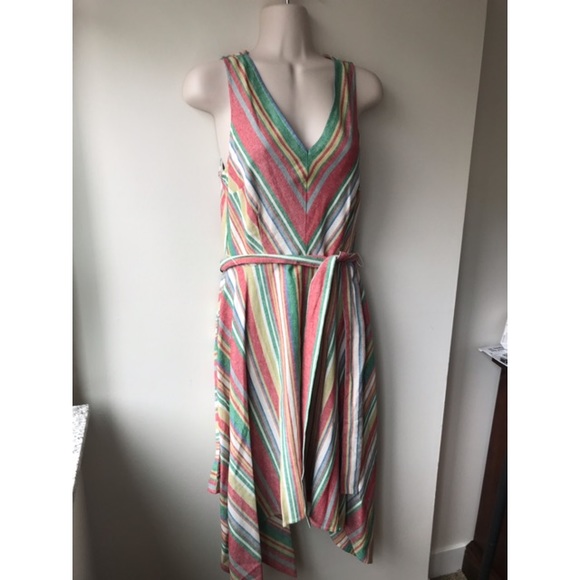 Modcloth Dresses & Skirts - ✨ Lace and Mesh Rainbow Linen Dress